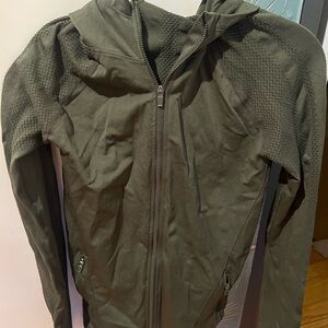 Fabletics Olive Utility Jacket with Hood